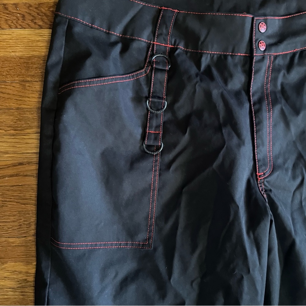 NWT Killstar wide flare pants 4X Night Species Bondage goth punk - Picture 3 of 8